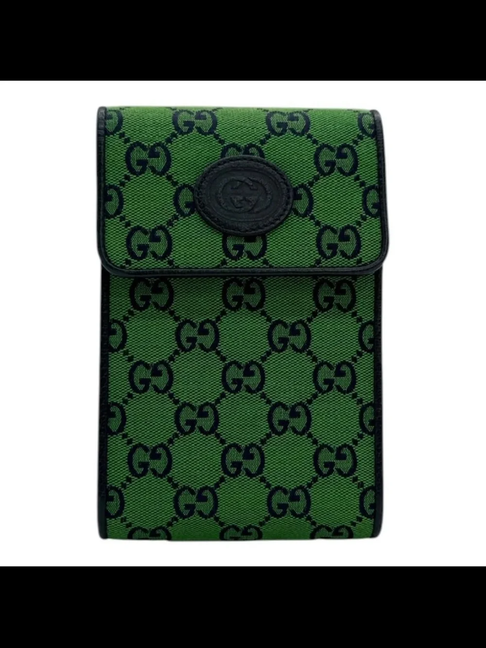 Gucci Green GG Canvas Phone Case Crossbody